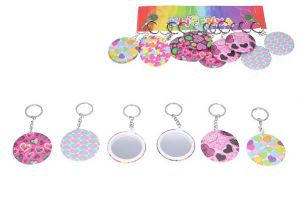 Klíčenka zrcátko mix barev