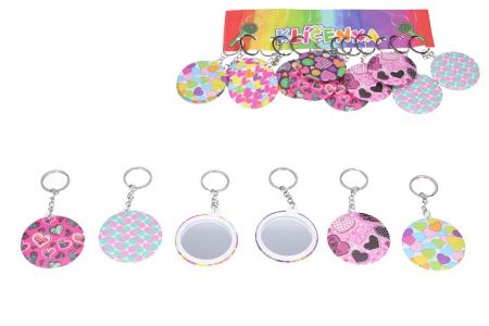 Klíčenka zrcátko mix barev