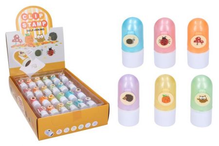 Razítko samotiskací s klipem mix