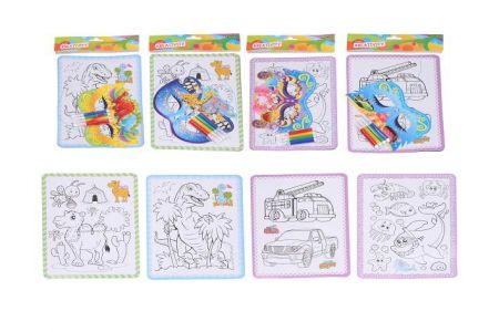 Kreativní set - 4x omalovánka + maska + 4ks fix