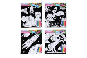 Kreativní set velvet 21,5x30 cm + 5ks fix