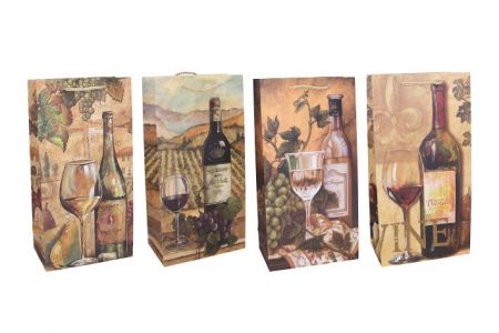Dárková taška na 2 láhve M 18x35x9 cm Celorok