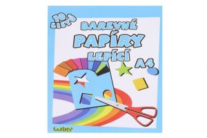 Papíry barevné W lepící A4, 10 listů