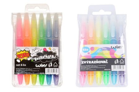 Zvýrazňovače 6 ks