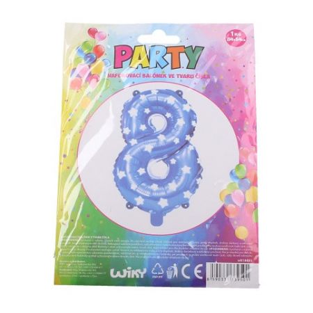 Nafukovací balónek - číslo 8 modrý