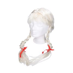 Paruka blond s copánky pro dospělé