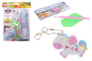 Kreativní set diamond klíčenka, 5ks