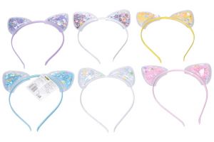 Vlasový doplněk - čelenka s ozdobou uši