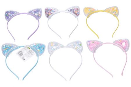 Vlasový doplněk - čelenka s ozdobou uši