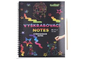 Vyškrabovací notes 28x21, 10listů