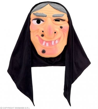 Maska čarodejnice s šátkem