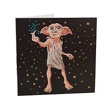 Crystal Art pohlednice - Dobby, 18x18cm