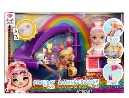 Rainbow High Sada s malou sestřičkou – bazén