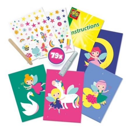 Kreativní sada obtisků + třpytky