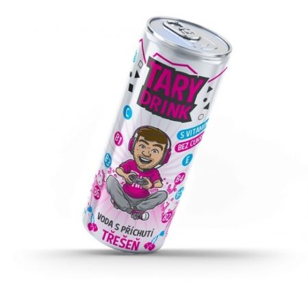 Tary Drink perlivá voda s příchutí třešeň - 0,25l