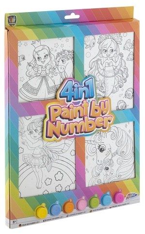 Malování podle čísel 4v1 holky