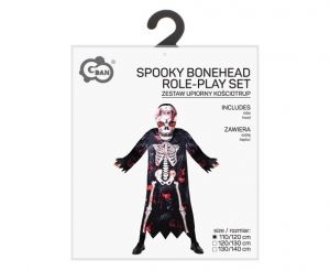 Kostým Kostlivec s maskou klučičí 110/120 cm