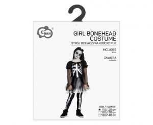Kostým Kostlivec holčičí 110/120 cm