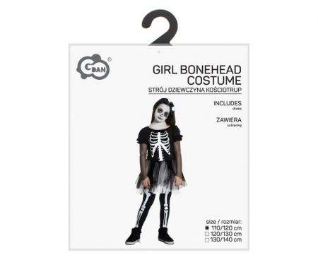 Kostým Kostlivec holčičí 110/120 cm