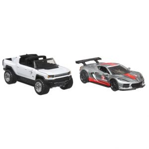 Hot Wheels sada 2 ks natahovacích aut 1:43