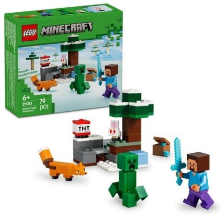 LEGO® 21583 Minecraft®  Steve a dobrodružství v tajze