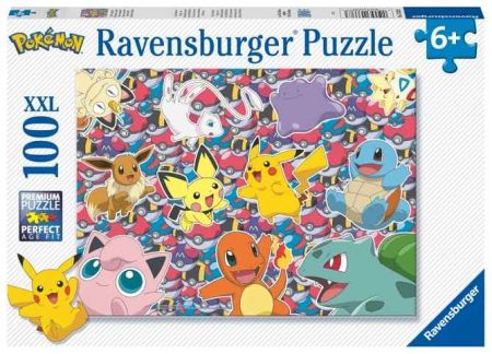 Puzzle dětské Pokémoni 100 dílků