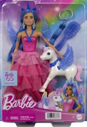Barbie panenka 65. výročí safírový okřídlený jednorožec