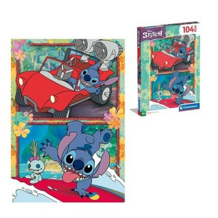 Puzzle 104 dílků super Disney Stitch