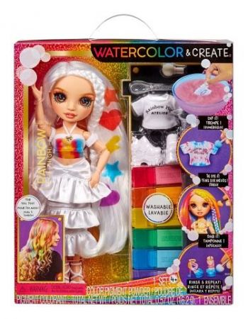 Rainbow High WaterColor panenka - hnědé oči