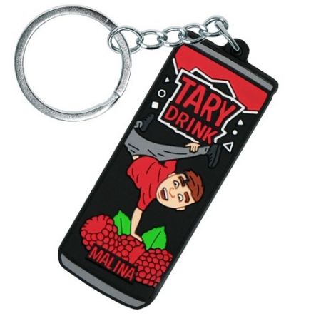 Přívěšek/klíčenka - design Tary drink malina