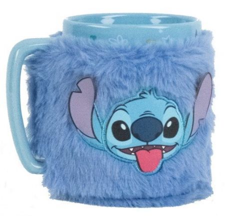 Lilo a Stitch hrnek s návlekem Stitch modrý