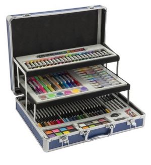 Malířský kufřík kovový rozkládací 140 ks