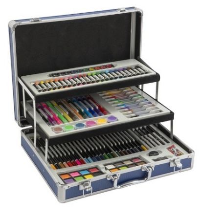 Malířský kufřík kovový rozkládací 140 ks