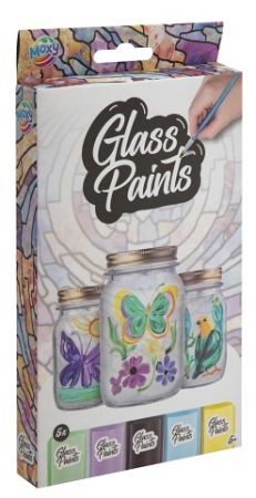 Barvy na sklo + štětec 5x20 ml