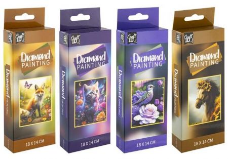 Diamantové malování 18x14 cm zvířátka