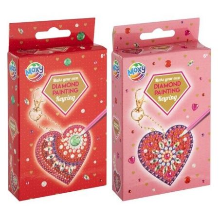 Diamantové malování klíčenka Srdíčko