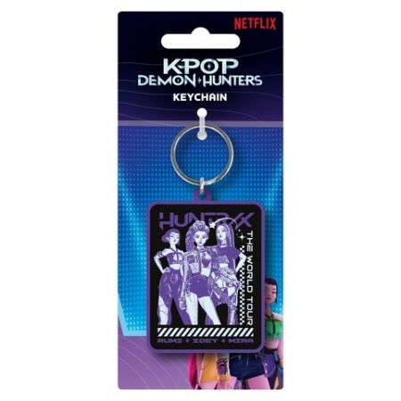K-pop Demon Hunters klíčenka gumová (group Huntrix)