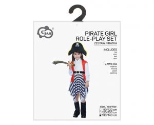Kostým Pirátka holčičí 130/140 cm