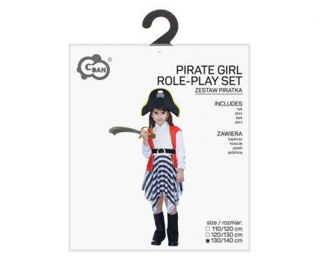 Kostým Pirátka holčičí 130/140 cm