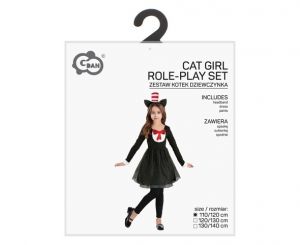 Kostým Černá kočička 110/120 cm