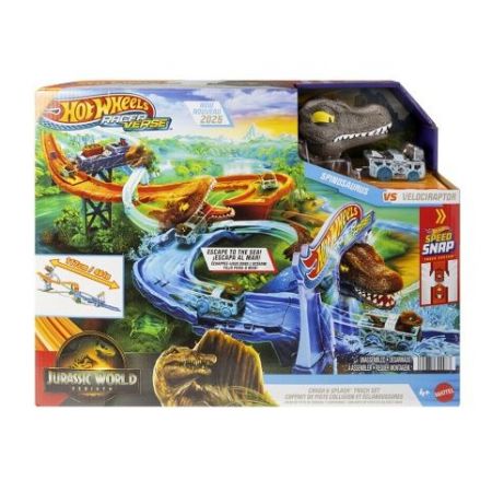 Hot Wheels Závodní dráha Jurassic World Crash &amp; Splash