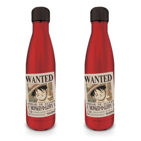 One Piece nerezová láhev (Wanted-Luffy)