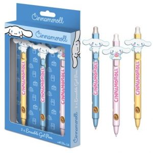 Cinnamoroll set gumovacích gelových per, 3 ks