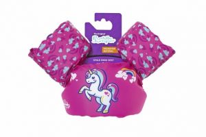 Vesta jednorožec s rukávky dětská plovací