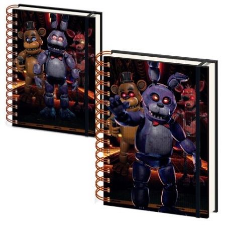 Five Nights At Freddy‚s 3D kroužkový blok A5 (Jump Scare)