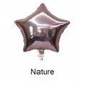 Fóliový balónek Hvězda přírodní