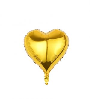Fóliový balónek Srdce zlatá