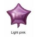 Fóliový balónek Hvězda světle růžová