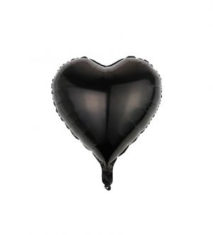 Fóliový balónek Srdce černá