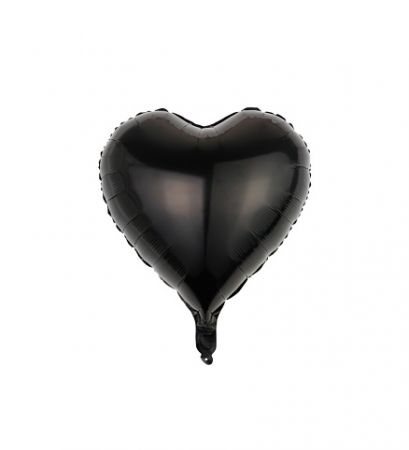 Fóliový balónek Srdce černá